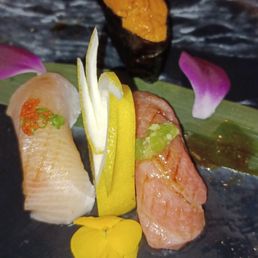 Uni, Hamachi and toro Uni, Hamachi and toro