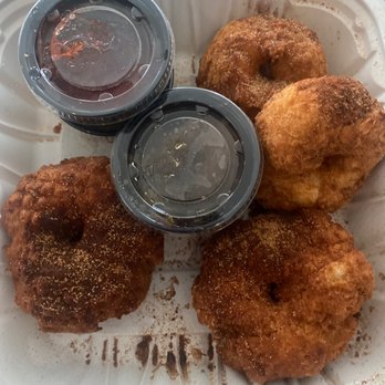 Big Bear Biscuits - Fox biscuits covered in cinnamon and sugar! They smell amazing!! - Coffee & Tea Near Me - Brownsburg, Indiana