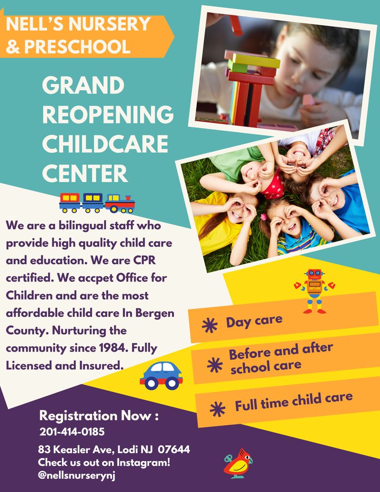 Nells Nursery and Preschool - childcare center in Lodi, NJ