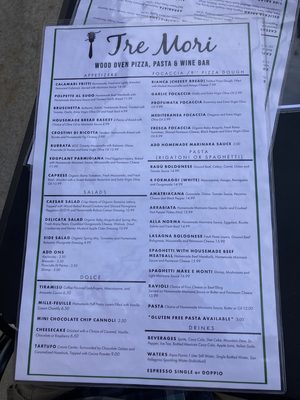 Menu photo 6 I Tre Mori Indianapolis, IN