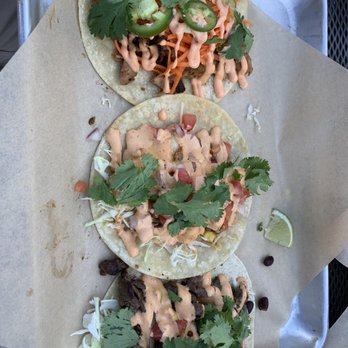 Nat Shack - Halibut, steak, and chicken verde tacos - Street Vendors Near Me Nat Shack - Halibut, steak, and chicken verde tacos - Street Vendors Near Me