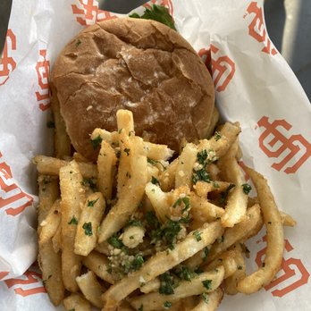 Oracle Park - Impossible burger with garlic fries - Stadiums & Arenas Near Me - San Francisco, California Oracle Park - Impossible burger with garlic fries - Stadiums & Arenas Near Me - San Francisco, California