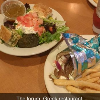 The Forum - Loaded Greek salad and Gyro! - Italian Near Me - Cambridge, Ohio