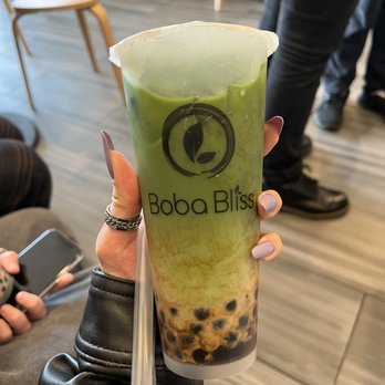Boba Bliss - Matcha Brown Sugar Latte - Bubble Tea Near Me - Dublin, California Boba Bliss - Matcha Brown Sugar Latte - Bubble Tea Near Me - Dublin, California