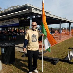 Water Mission - Carrying Asian Indian Flag