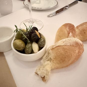 Bouchon - Olives and bread - French Near Me - Yountville, California