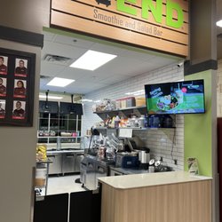 Blend Smoothie and Salad Bar - Elmsford - Blend view from the produce side of Shoprite