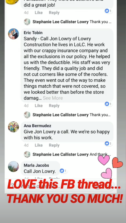 Slide of Lowry Roofing McKinney