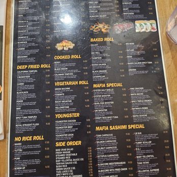 Sushi Mafia - Sushi Bars Near Me - Long Beach, California