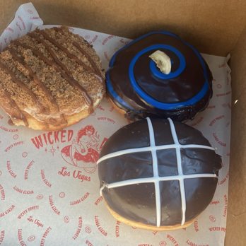 Wicked Donuts - Guava Cheesecake, Blue Suede, Wicked Boston Creme - Donuts Near Me - Las Vegas, Nevada