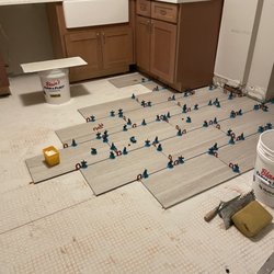 Tile in progress