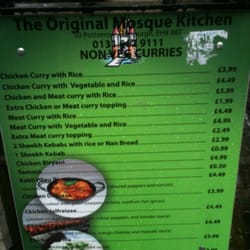 The Original Mosque Kitchen - Menu