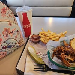 Franksville - Pulled pork sandwich and fries
