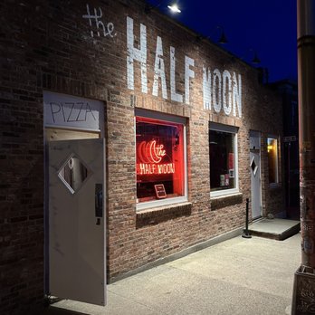 The Half Moon - Outside view from the street - Pizza Near Me - Hudson, New York