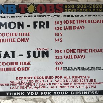 New Braunfels Toobs - Tubing Near Me - New Braunfels, Texas New Braunfels Toobs - Tubing Near Me - New Braunfels, Texas