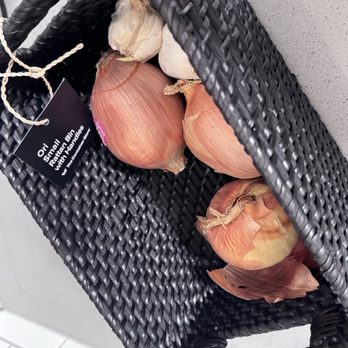 The Container Store - Kitchen basket for onions and garlic - Home Decor Near Me - Southlake, Texas The Container Store - Kitchen basket for onions and garlic - Home Decor Near Me - Southlake, Texas