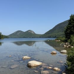 Bar Harbor Bicycle Shop - View from Jordan Pond House, a great place to stop and grab some food in the park.