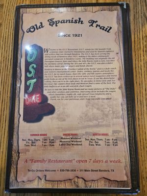 Menu photo 4 Ost Restaurant Bandera, TX Menu photo 4 Ost Restaurant Bandera, TX