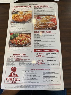 Menu photo 2 Bob Evans Palm Coast, FL