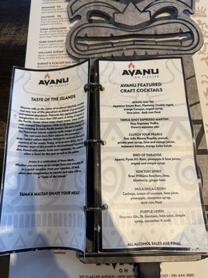 Menu photo 1 Avanu New Smyrna Beach, FL