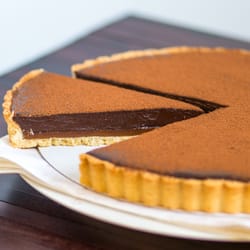 Bruno's French Bakes - Our 3-star Great Taste Award 2013 winning Chocolate and Salted Butter Caramel Tart.