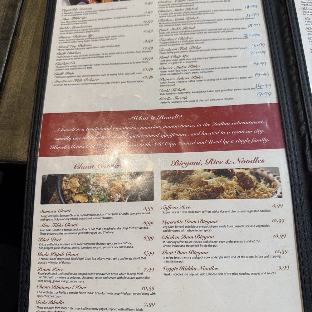 Haveli Kabab & Grill - Menu - Indian Near Me - San Jose, California