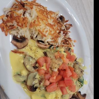 Loaded Cafe - Chicken crepe w hollandaise. Good - Breakfast & Brunch Near Me - Gardena, California