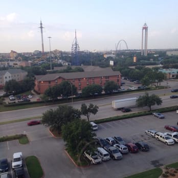 Hilton Arlington - View from room 904. You can see Six Flags. - Hotels Near Me - Arlington, Texas