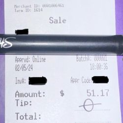 All Star Asian Buffet - Secondary Receipt