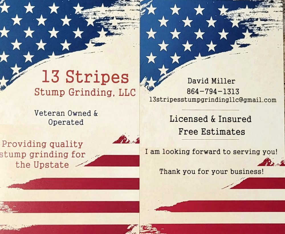 13 Stripes Stump Grinding - veterans service organization in Travelers Rest, SC