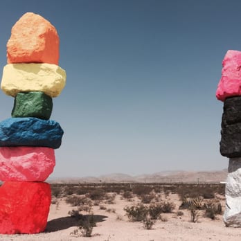 Seven Magic Mountains - Public Art Near Me - Las Vegas, Nevada Seven Magic Mountains - Public Art Near Me - Las Vegas, Nevada