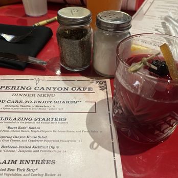 Whispering Canyon Cafe - Cherry Old Fashioned - Barbeque Near Me - Lake Buena Vista, Florida