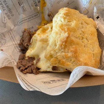 The Biscuit Bar - Steak biscuit. - Breakfast & Brunch Near Me - Arlington, Texas The Biscuit Bar - Steak biscuit. - Breakfast & Brunch Near Me - Arlington, Texas