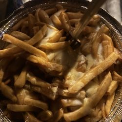Toujours Mikes - U know it was no good when the forks stabbed in the middle LOL I was routing for your mike haha but yeah the cheese & fries :(