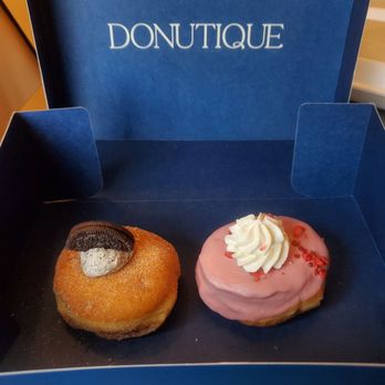 Donutique - Cookies and Cream and Strawberry Cheesecake - Coffee & Tea Near Me - Las Vegas, Nevada