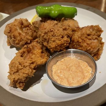 Ippudo San Francisco - Chicken Karaage ($15) - couple pieces of fried chicken with spicy mayo. average. - Ramen Near Me - San Francisco, California Ippudo San Francisco - Chicken Karaage ($15) - couple pieces of fried chicken with spicy mayo. average. - Ramen Near Me - San Francisco, California