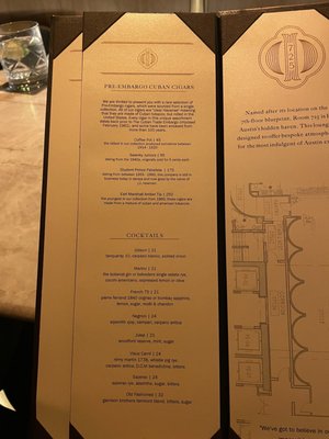 Menu photo 4 Room 725 Austin, TX