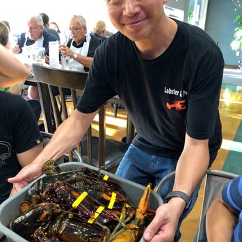 Lobster & Pho - The owner, bringing out our 10 lobsters for our Dragon Dance Team to inspect. :D Thanks! - Seafood Near Me - Independence, Ohio