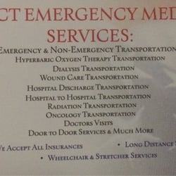 Direct Emergency Medical Services - Services provided