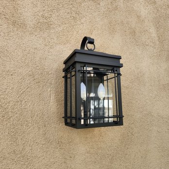 Roofing & Electrical Solutions - New exterior wall light fixture - Roofing Near Me - Anaheim, California