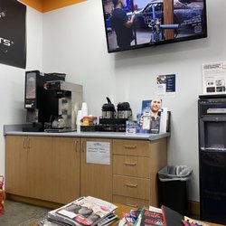Ed Kenley Ford - Quick Lane waiting area. WiFi, coffee, water, tv, magazines. You're going to be here awhile.
