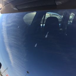 Bird poop left after the wash Bird poop left after the wash