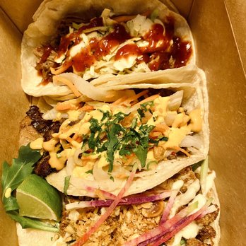 The Peached Tortilla - Taco trio - Asian Fusion Near Me - Austin, Texas The Peached Tortilla - Taco trio - Asian Fusion Near Me - Austin, Texas