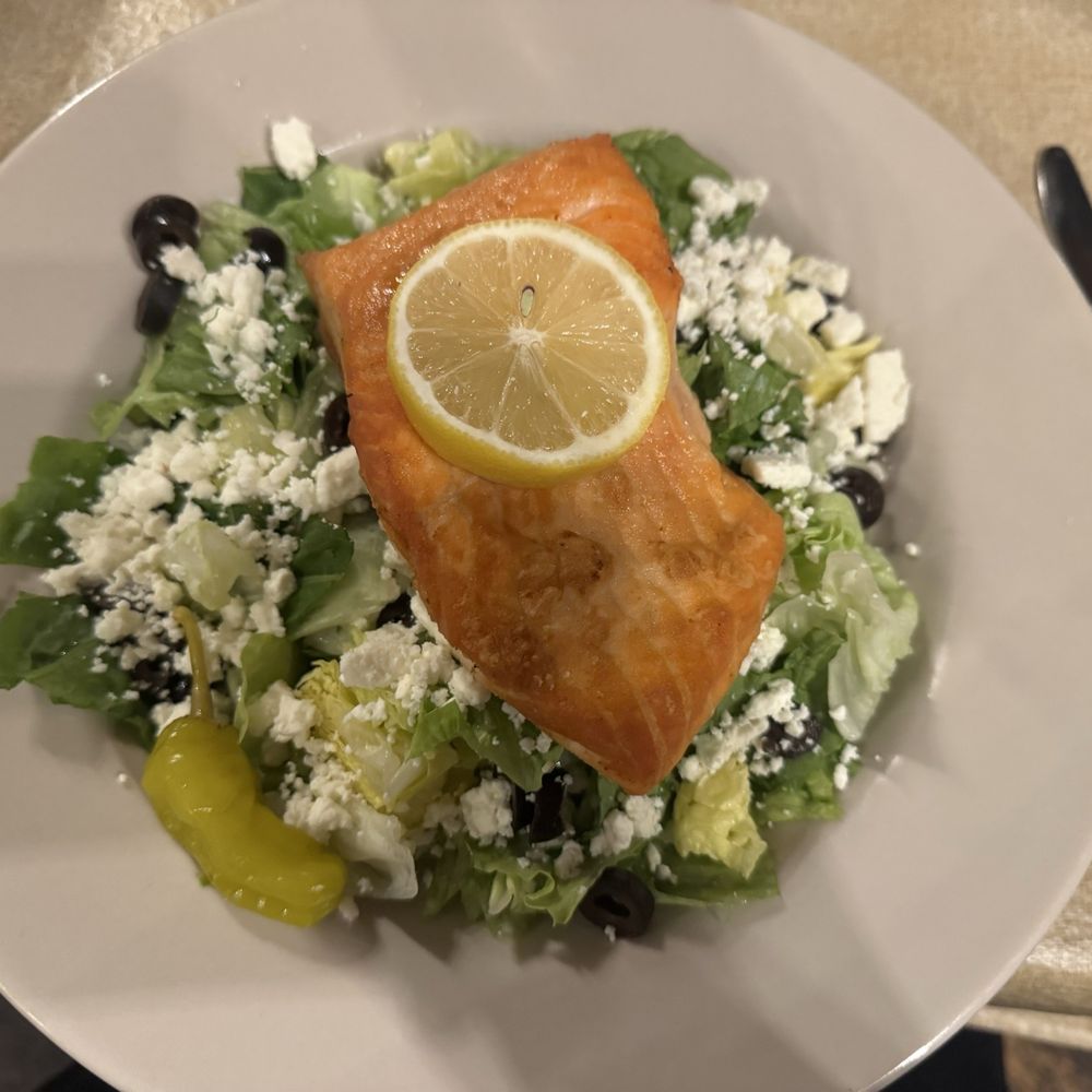 Capparelli's On Main - Baked salmon salad - Italian Near Me - San Antonio, Texas Capparelli's On Main - Baked salmon salad - Italian Near Me - San Antonio, Texas