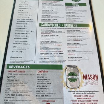 Phoebe's Diner - Menu - American Near Me - Austin, Texas Phoebe's Diner - Menu - American Near Me - Austin, Texas