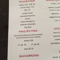 Poundcake Bakery - Offerings