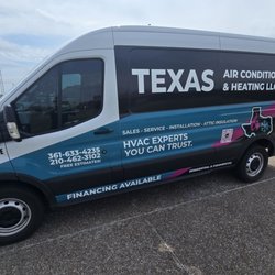 Texas Air Conditioning & Heating - "I took a photo of their van to show what it looks like. The wrap stood out--clean, sharp, and very professional. Really impressive."
