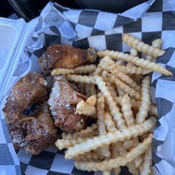 Stop N Shop III - Garlic Parmesan wings and fries - Burgers Near Me - Las Vegas, Nevada