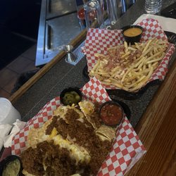 The Locker Room Sports Bar - Scoreboard Nachos and Hangover Fries
