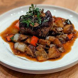 MATCH Market & Bar - Filet Mignon with Potato & Mushroom Hash